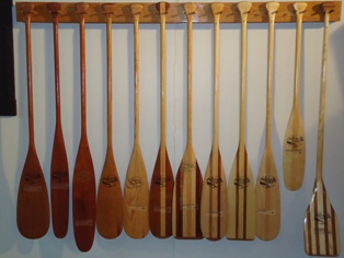 Wooden Canoe Paddles. Solid and Laminated designs